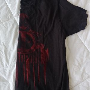 Mens Large Deadpool Graphic Short Sleeve Tee